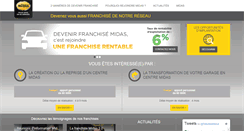 Desktop Screenshot of franchise.midas.fr