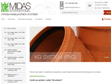 Tablet Screenshot of midas.cz